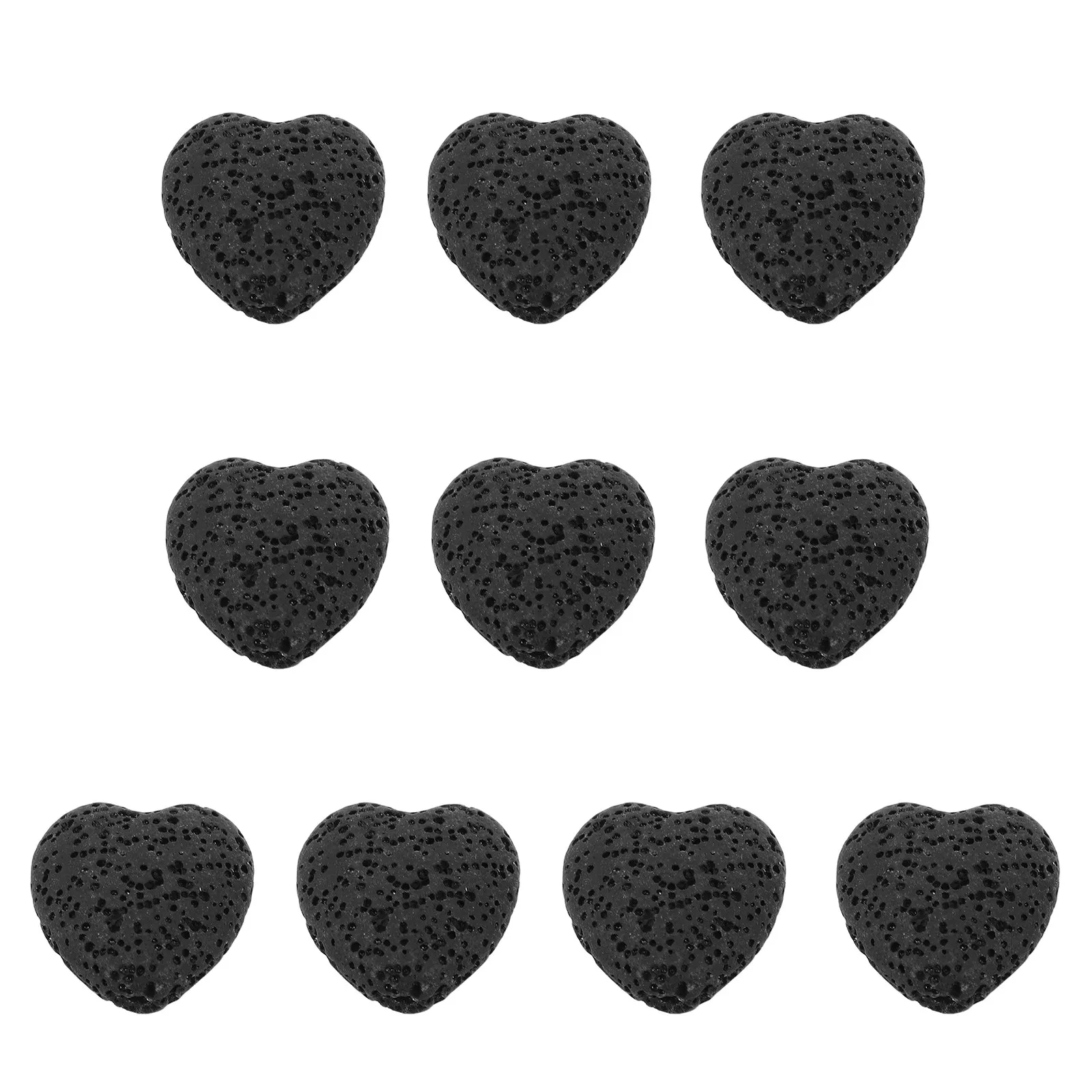

10Pcs Heart Shape Essential Oil Stone Diffuser Volcanic Lava Rock Scent Diffusing Stones Fireless Small Diffuser for Women Gift