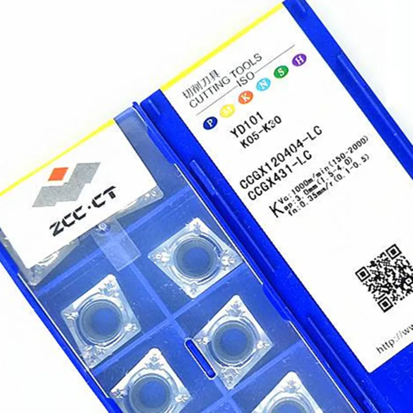 CCGX120404-LC YD101/CCGX120408-LC YD101 CCGX120404 CCGX120408 CCGX431 CCGX432  ZCC.CT CNC carbide turning inserts 10pcs/box