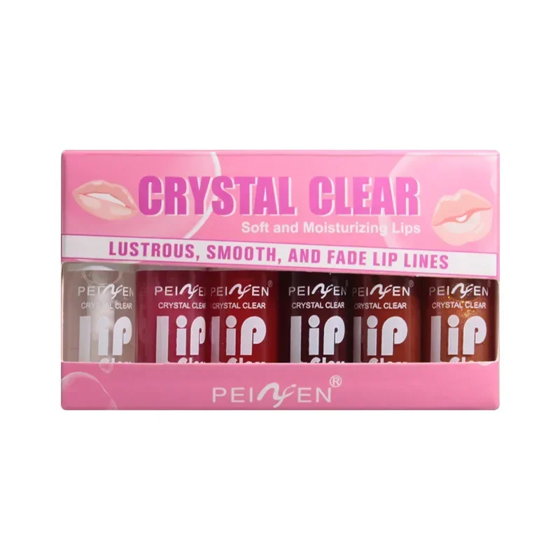 6 Stuks Set Spiegel Dudu Lip Make-Up Lip Glazuur Lip Plumping Lip Olie Glad Helder Helder En Niet Kleverig Vochtige voedende Lipolie Set