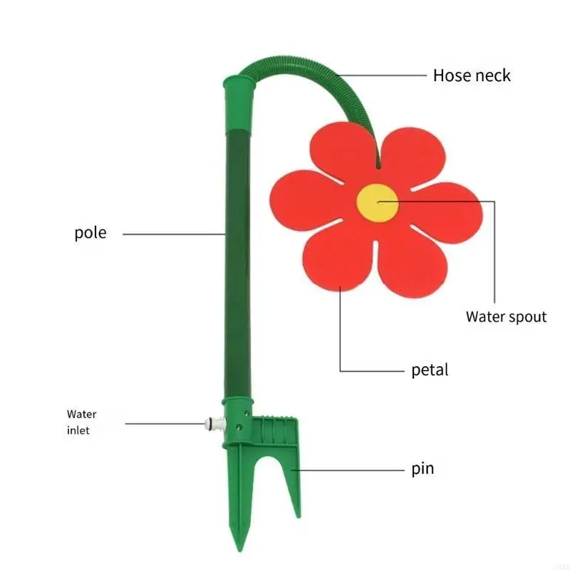 Garden Flower Rotating Sprinkler Watering Sprinkler Plastic Material for Lawn C5AD