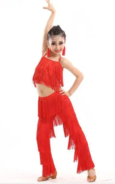 Vêtements de danse latine en polyester pour femmes, vêtements de samba, shandong pour filles, non précipités