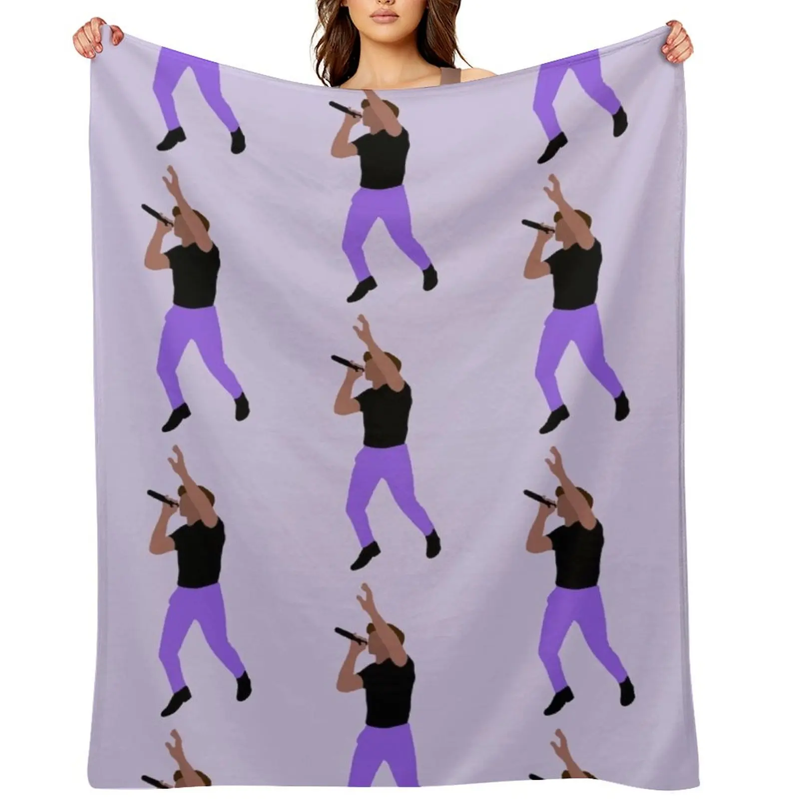 

niall horan purple pants Throw Blanket for winter Luxury Designer Luxury Brand Thin Blankets