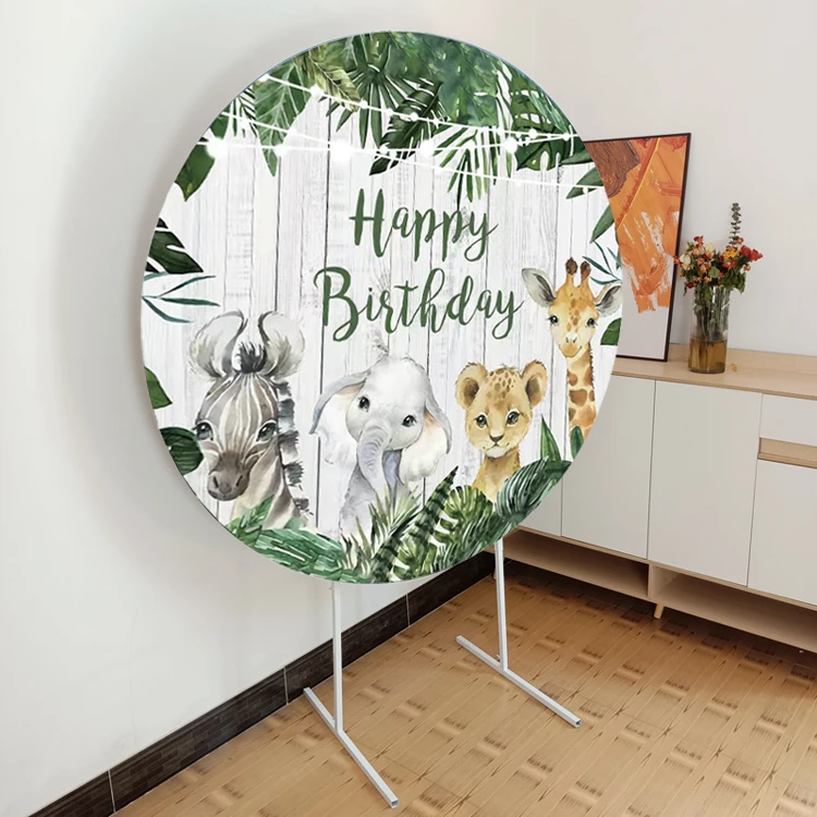 Metal Background Cover Stand Round Heightened Iron Arch Balloon Stand Birthday Party Baby Shower Background Decoration Stand