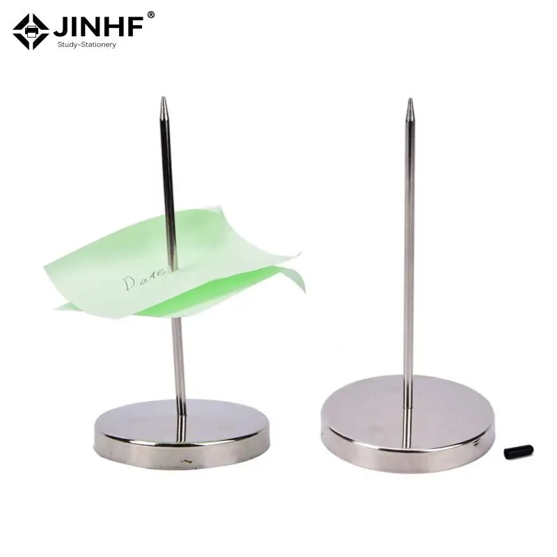 1pcs Stainless Steel Straight Rod Paper Memo Holder Bill Fork Fork For Receipt Receipt Note Spike Stick