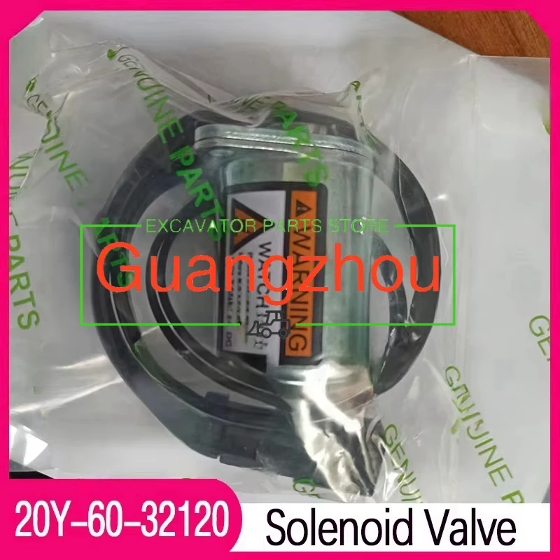 

for Komatsu Excavator PC200-7 PC200-6 PC220-6 PC300-6 PC120-6 20Y-60-32120 20Y 60 32120 Solenoid Valve Engine Accessories