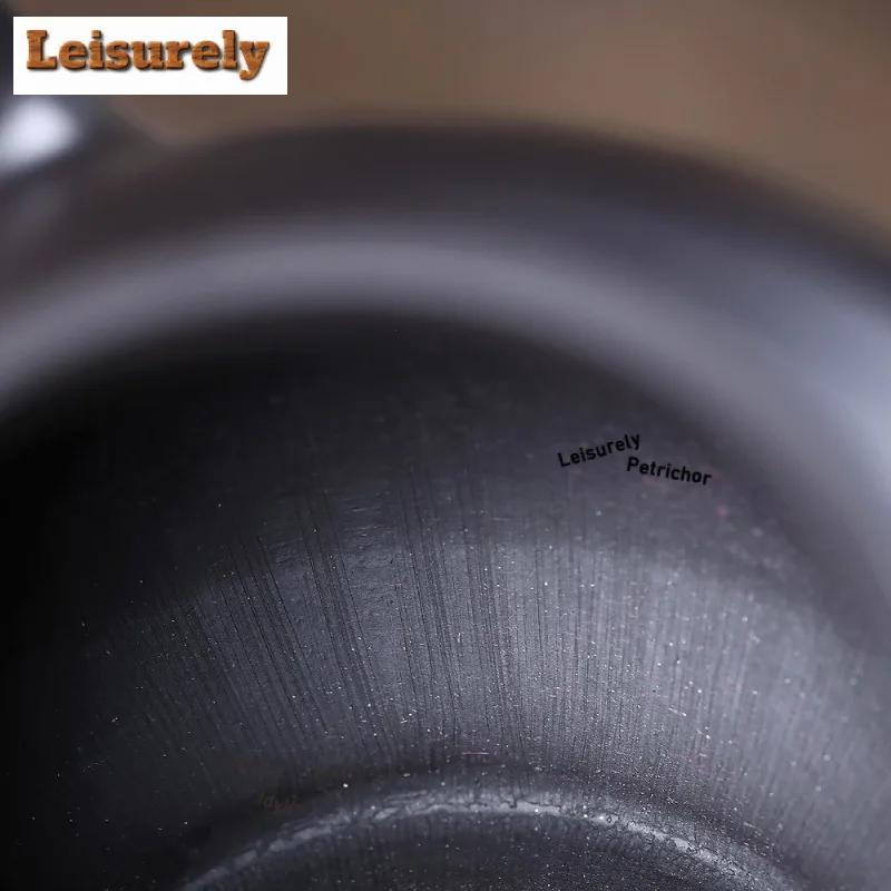 310 مللي ريترو ييشينغ الأرجواني الطين أباريق الشاي اليدوية وعاء أسود الخام خام Dahongpao الطين صانع الشاي غلاية مع مصفاة Zisha طقم شاي