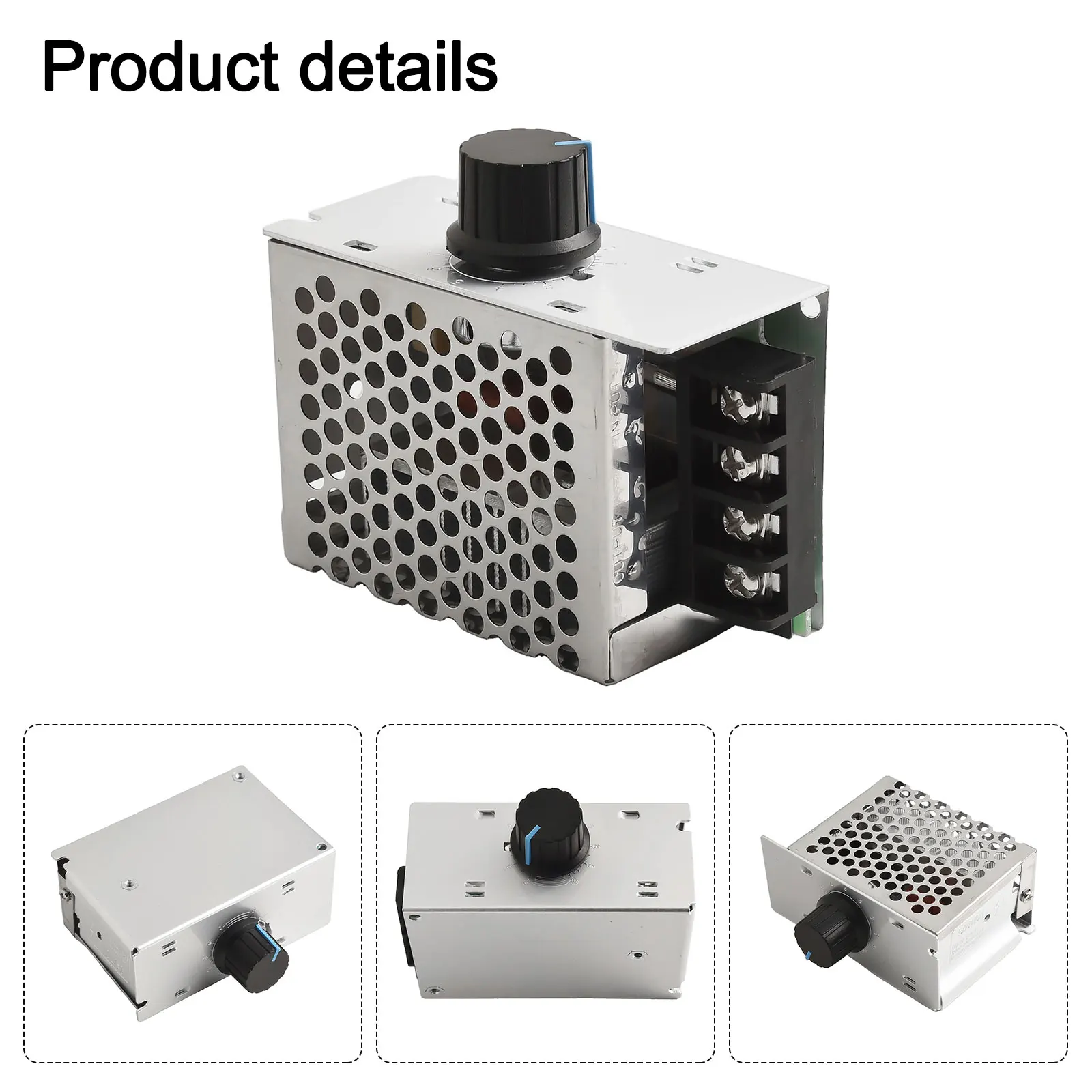 220V AC 4000W Variable Voltage Regulator with Thyristor Control for Resistive Heating and Lighting Applications