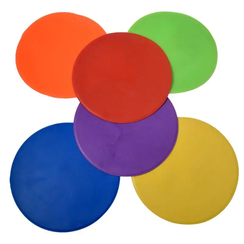 Floor Spot Markers Color Plane Logo Plate Non-Slip Agility Dots Perfect For Sports Soccer Basketball Gym Training Dance Classes