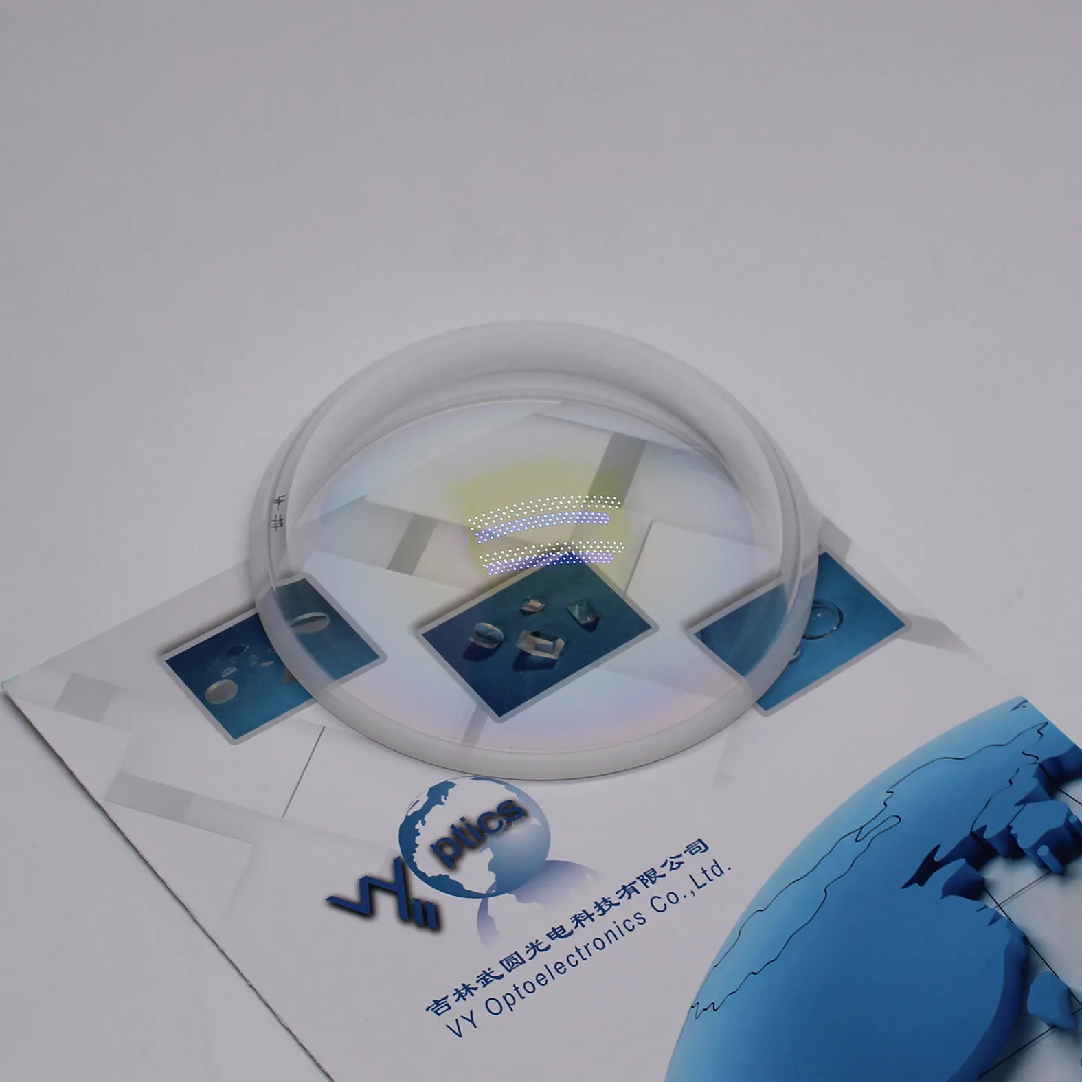 VY Optics Good Flatness Polishing Dome JGS1 JGS2 JGS3 Glass Dome Port with AR Coating OEM Customizable Dome Cover