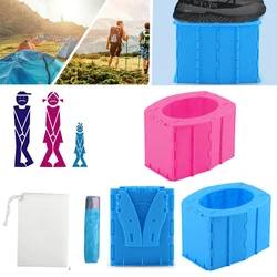 Outdoor Portable Folding Toilet Kids Boy Girl Baby Camping Travel Emergency Toilet Vehicle Urinal with 10 Garbage Bag