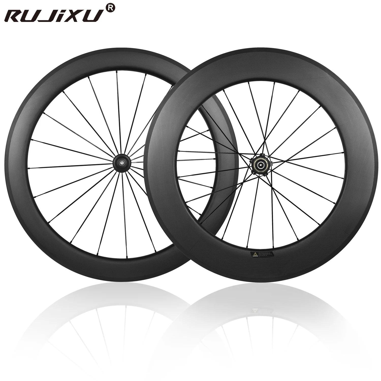 

RUJIXU 700c 120 звуковые карбоновые дорожные V-образные тормозные дисковые колеса 38/50/60/88 мм клинчер/бесмерные велосипедные колеса карбоновые дорожные дисковые колеса