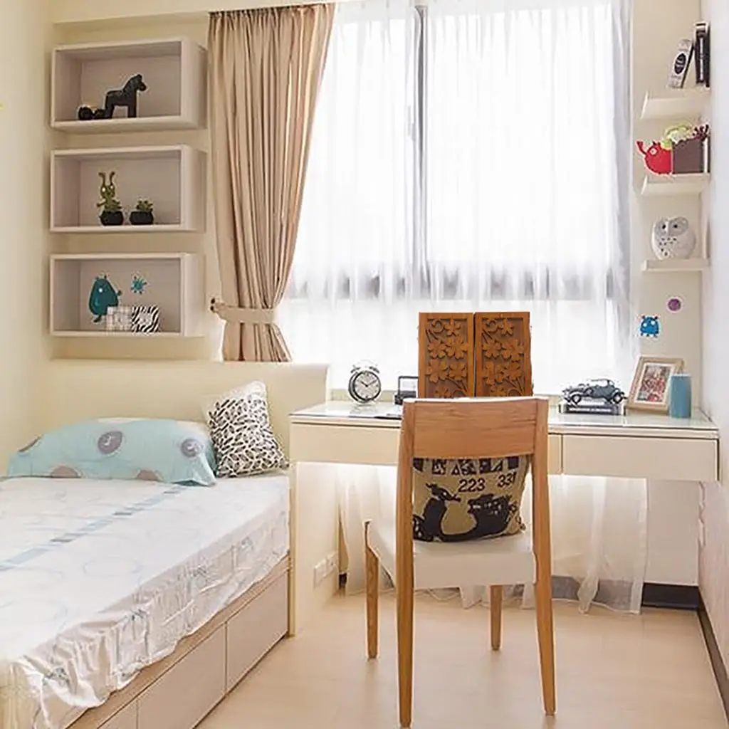 앤티크 스타일 나무 화장 거울 파노라마 드레싱 거울 뷰티 선물 연한 나무색