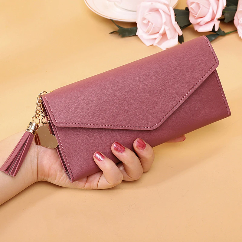 

Fashion Long Women's Wallet Leather Long Wallets Women's Luxury Female Phone Wallet Large Capacity Handheld Wallet Money Bag