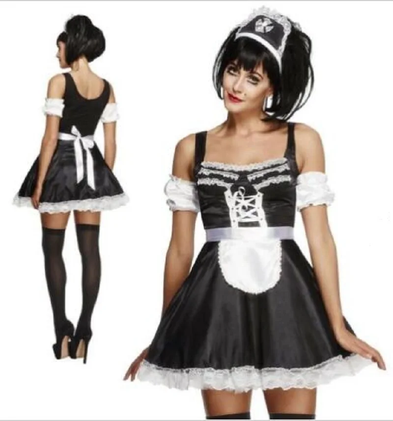 Women's French Sissy Suspender Clothes Sexy Fanatical Maid Makeup Clothes Can Be Customized