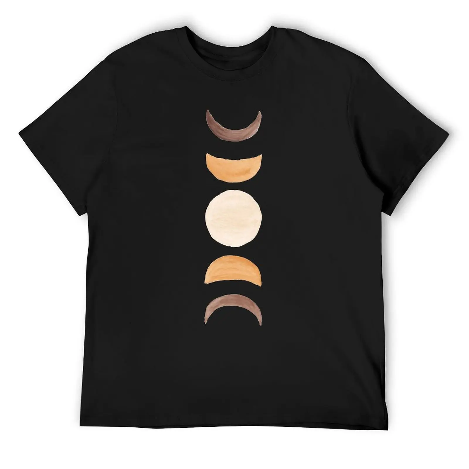 

Moon Phases T-Shirt quick drying kawaii clothes blue lock korean fashion t shirt men 100℅ cotton