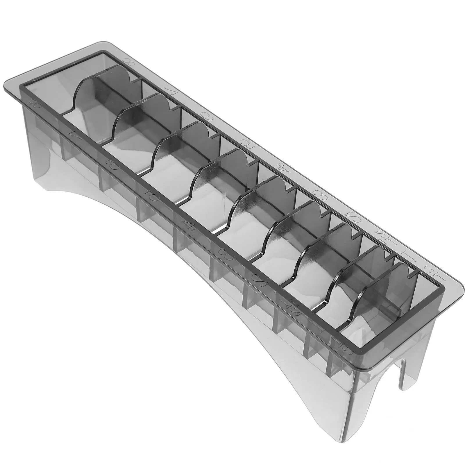 

Пластиковый футляр для насадок машинки для стрижки волос с отделениями, легко переносимый, для хранения профессиональных инструментов