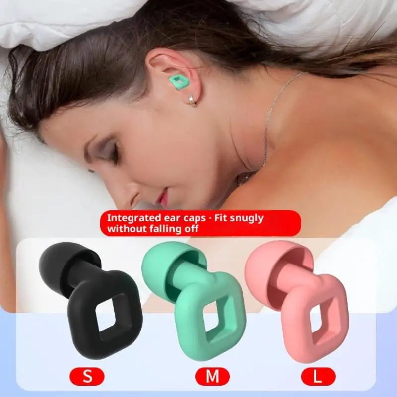 الحفل الأذن المقابس سيليكون النوم الأذن المقابس الحد من الضوضاء مكافحة الشخير الصوت قابلة لإعادة الاستخدام التركيز والنوم للمرأة رجل #2
