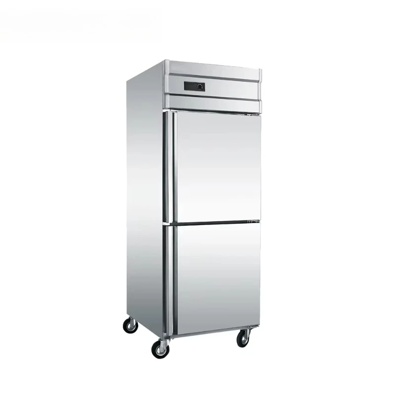 Commercial Upright Kitchen Fridge Freezer Mechanical Temperature Control for High Visibility Refrigerator