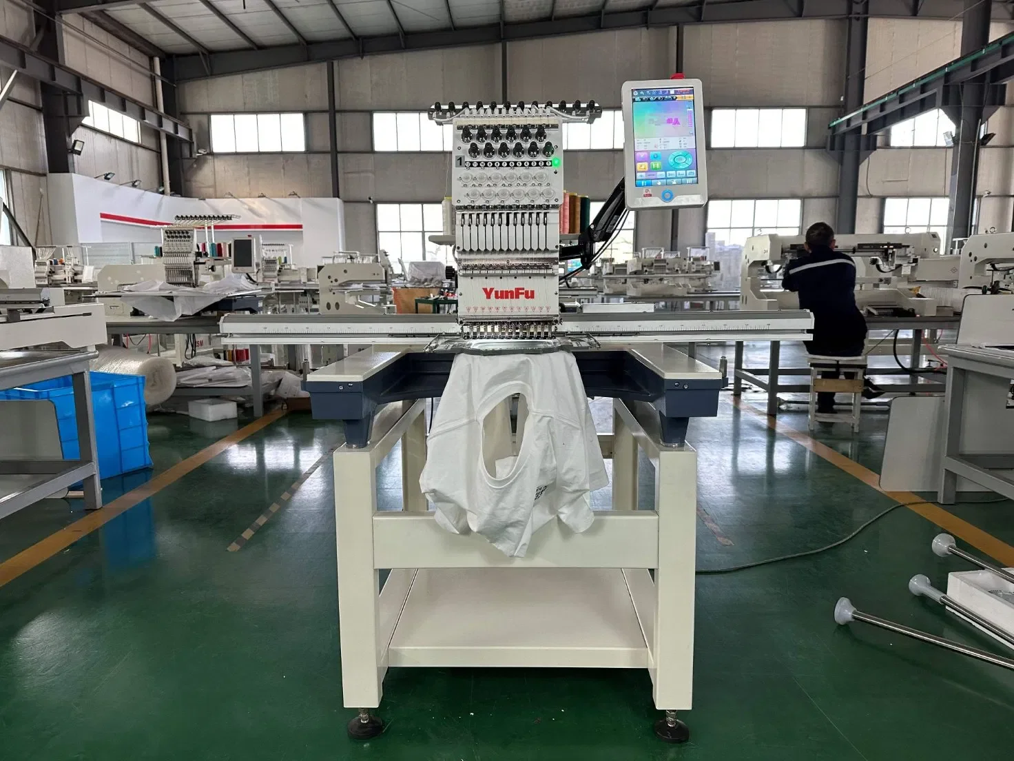 Picture 6: DDP Tajima Single Head Computerized Embroidery Machine For Cap Tshirt Finished Garment Flat Embroidery Agbada Style