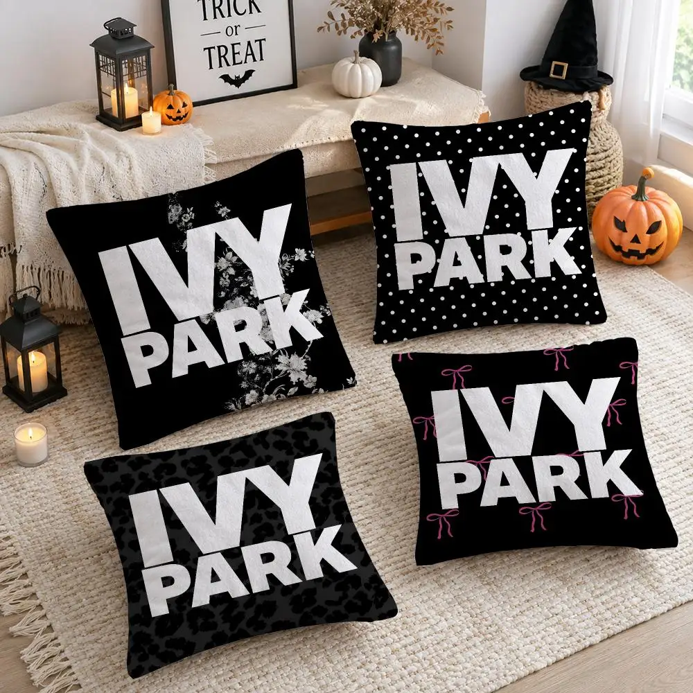 Clothing Logo I-Ivy Park Cushion Cover Plush Decorative Pillow Case With Hidden Zipper Cutecore Room Decor For Home