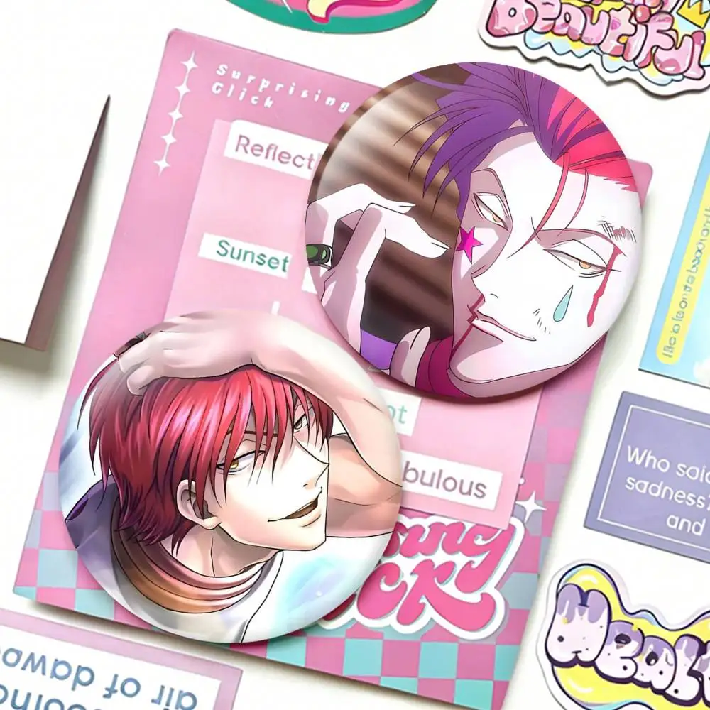 

H-Hisoka H-Hunter X Hunter Laser Badge Applicable For Backpack Clothes Hats Decor Creative Accessories