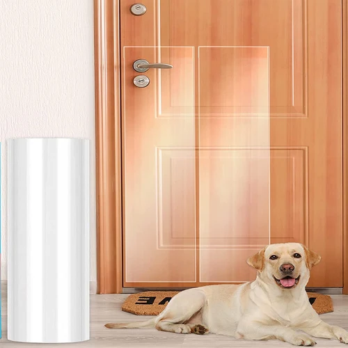 Protector de puerta de perro para rascar, cinta protectora de gato duradera, antiarañazos, cinta disuasoria para muebles, ventana, pared
