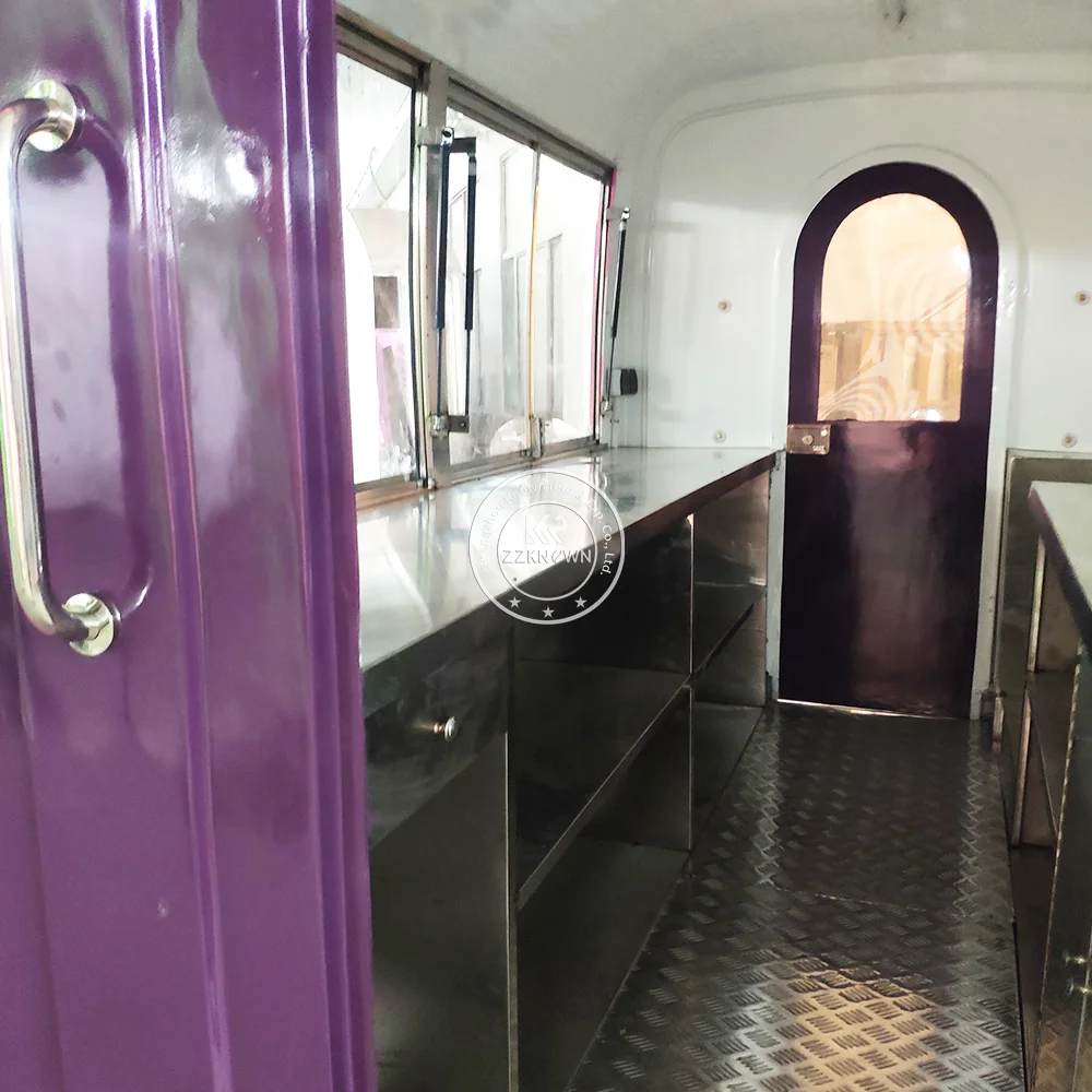 

Портативная уличная кухонная тележка с прицепом для еды, мобильная тележка для закусок, грузовик для мороженого, палатка-караван - идеально подходит для кемпинга и общественного питания