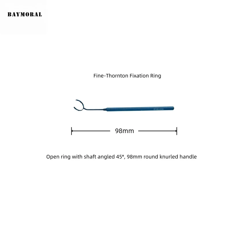 Fine-Thornton Ophthalmic Fixation Ring Instrument for Eye Surgery