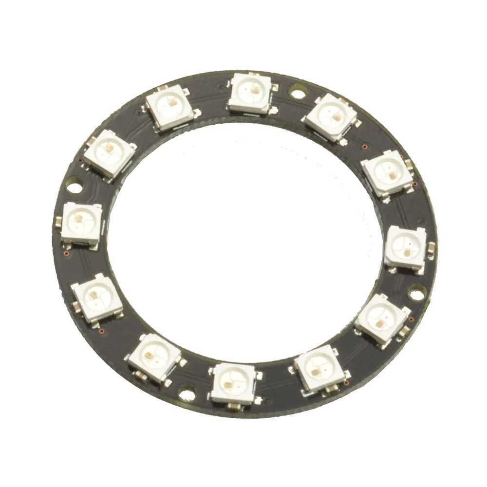 RGB LED Ring 7 Bit/12 Bit WS2812 5050 LED Full-Color Built-in Driving Lights Round LED Ring Board Electronic DIY