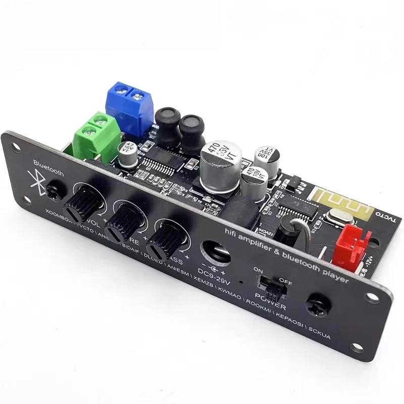 High and bass audio receiver audio car speaker power amplifier board DIY modified Bluetooth 5.1 power amplifier module