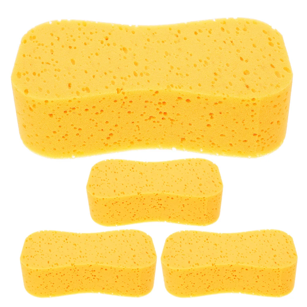 

4Pcs High Density Car Wash Sponge Soft Absorbent Scratch-Free Vehicle Cleaning Sponge for Car Detailing Marine Applications