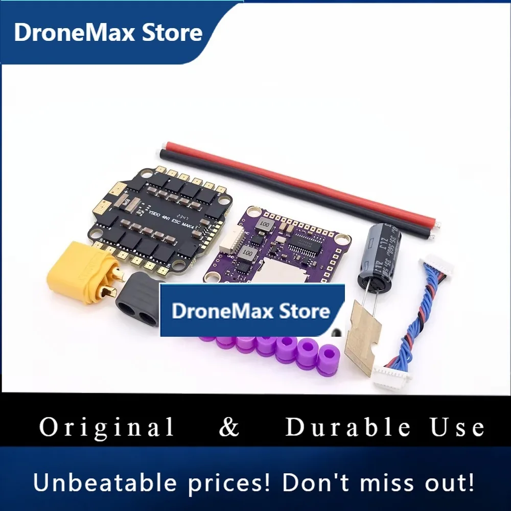 DroMaF405 V3 3-6S 30X30 FC&BLHELIS 50A 60A ESC FPV Stack BMP280 F405 Flight Controller 4in1 ESC For RC FPV Freestyle Drone Model