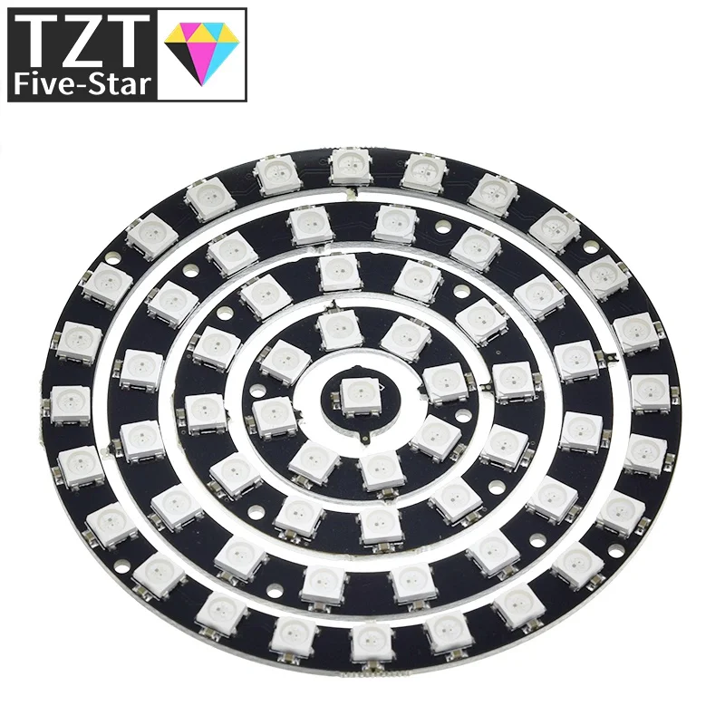 4 8 12 16 channel WS2812 WS2812B WS 2811 5050 RGB LED Lamp Panel Module 5V 1Bit 4Bit 8Bit 12Bit 16Bit 24Bit Rainbow LED Precise