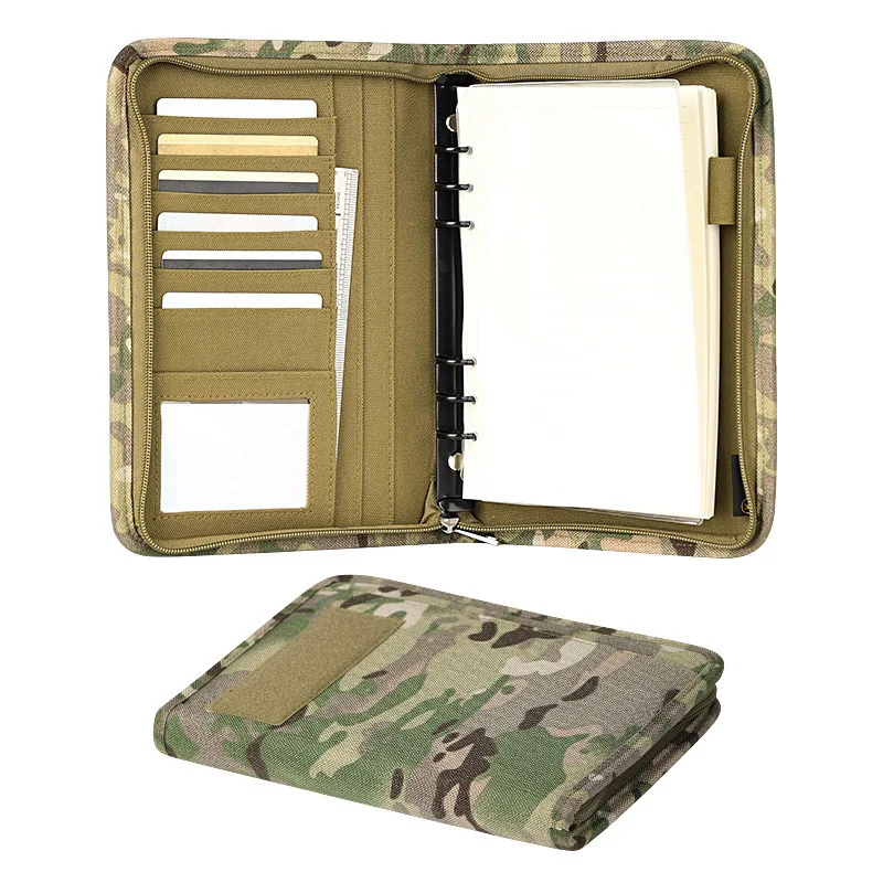 Camouflage Portfolio Folder Mountain Camo Zippered Document Organizer / Manager's Folder‌ Camo Briefcase
