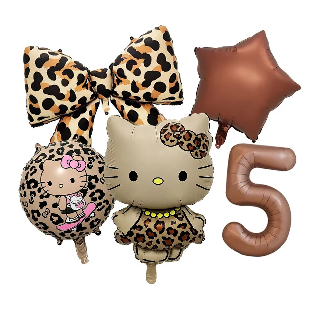 Cartoon Hello Kitty Themen-Tier-Zahlen-Folienballon-Set Kinder Geburtstag Konfetti Party Deko Zubehör Baby-Shower Spielzeug Geschenke – Detail 26