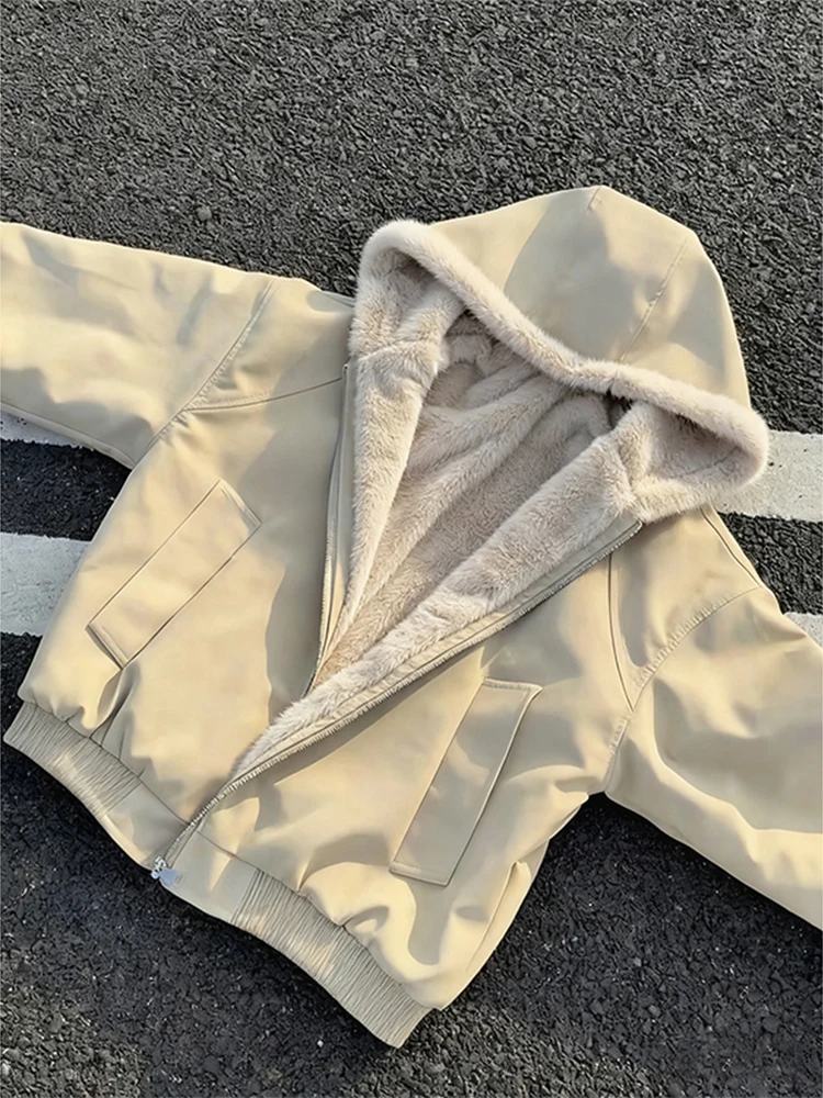 

Мужское зимнее кожаное пальто с капюшоном Cleanfit American Sle, куртка на подкладке Thiened Fce с меховым воротником из смеси хлопка