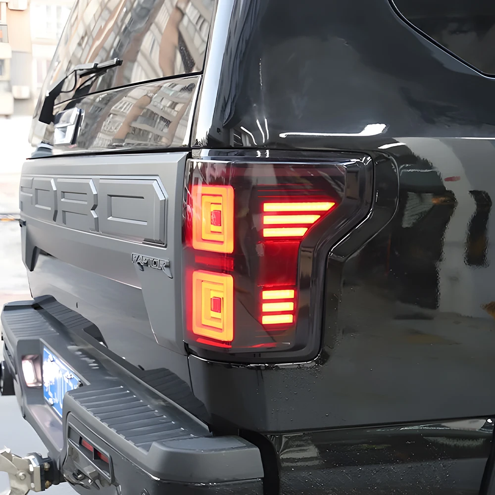

Для Ford Raptor F150 2015-2019 светодиодные задние фонари автомобиля в сборе, обновленная динамическая мигающая сигнальная лампа, авто задние задние фонари, аксессуары