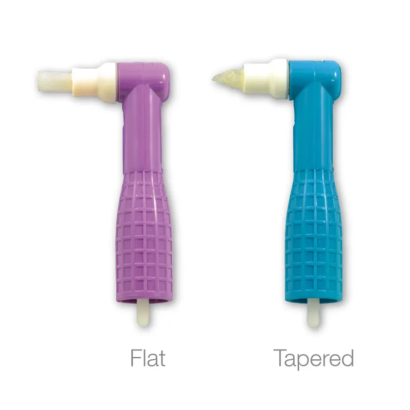 

100pcs/Bag Dental Disposable Prophy Angles flat/tapered polishing brush For descaling and polishing of dental surfaces Tool