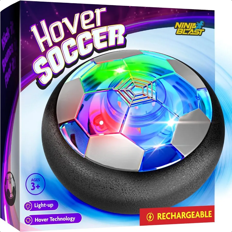 

Hover Soccer Ball for Boy Birthday Gifts Indoor Toy Games Gift for Boys Age 6 7 8 9 10 11 12 Year Old LightUp Toys Game for Kid
