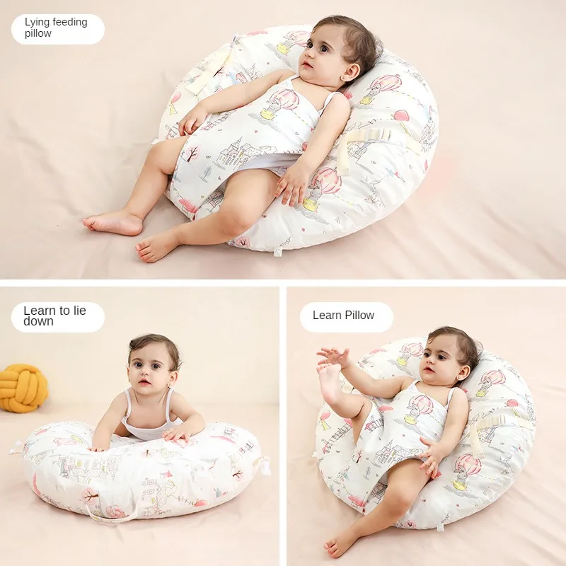 Baby Anti Spitting Slope Pad Anti OverflowChoking Slope Newborn Lying Down Feeding Artifact CushionNursingComfort Feeding Pillow