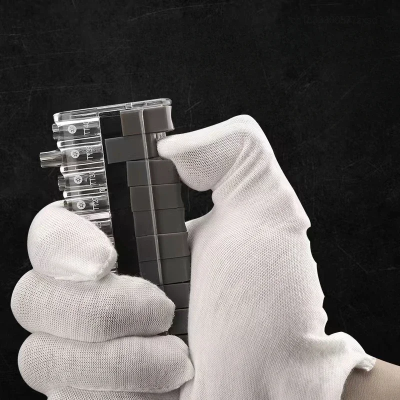 Imagem -04 - Xiaomi-mini Ratchet Wrench Chave de Fenda Bit Grupo Multifuncional em Forma Especial Entalhado Phillips Reparação Ferramenta Elétrica
