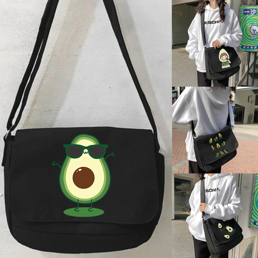 Avocado series Large Capacity Shoulder Bag Joker Crossbody Bag Multifunctional Adjustable Shoulder Strap Commuter Bag