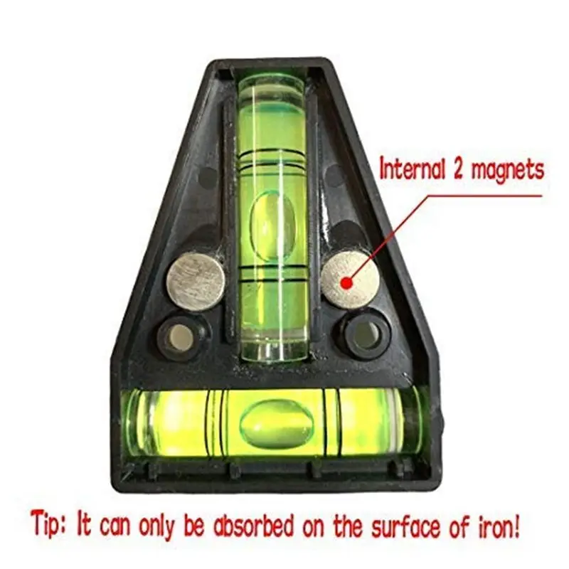 A89X T Type Level Meter, Mini Spirit Level Bubble Two Ways T Type Portable XY Dual- Horizontal Measurement Instrument A