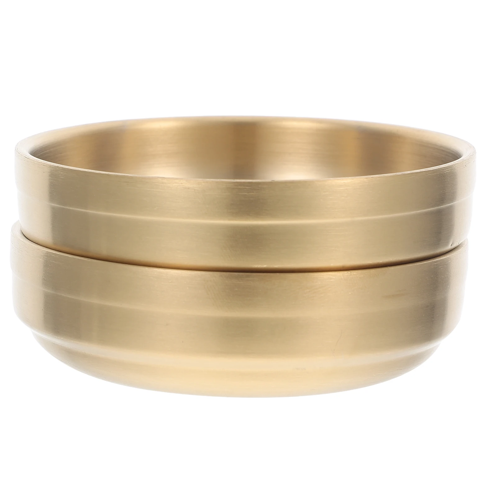 

2pcs Stainless Steel Condiment Set Multifunction Dipping Bowl For Sauce Soy Kimchi Seasoning Appetizer Serving Plate Kitchen