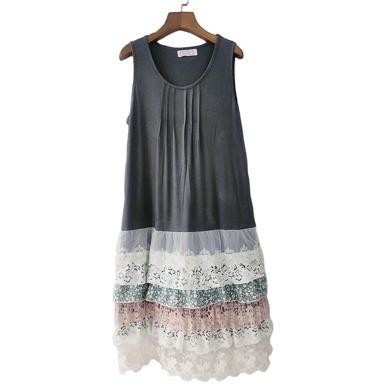 Mulheres Mori Camada de Renda Lolita Ruffles Vestido Maxi, Plissado, Solto, Casual, Fofo, Kawaii, Fêmea, Doce, Túnico, C180