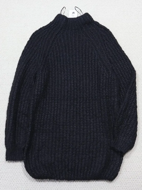 Dames Herfst Winter Halflange Trui Dr Los Gebreid Casual Faion Lazy Sle Long Sve Thermal f Hoge Kraag