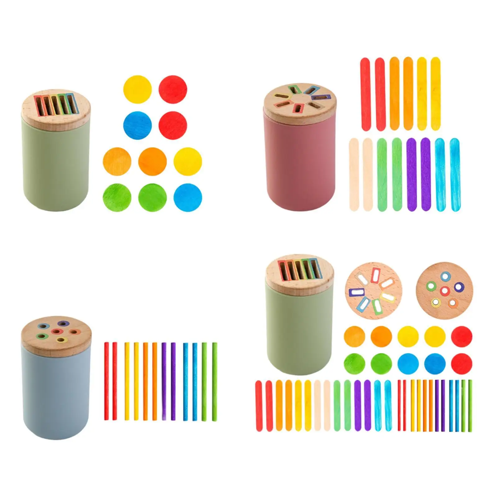 Houten kleurvorm sorteerspeelgoed Educatief speelgoedactiviteiten Houten vorm passend houten speelgoed voor kinderen Baby verjaardagscadeau