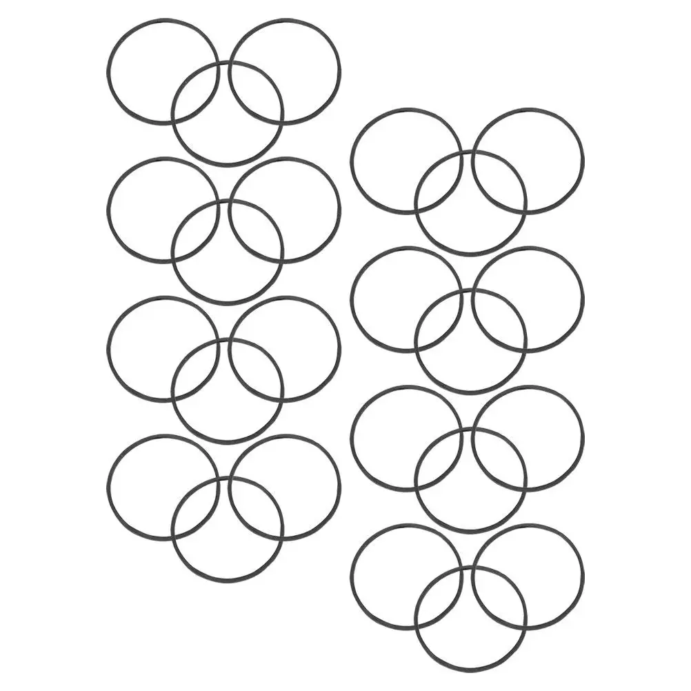 200Pcs Black Rubber Tattoo Machine Elastic Bands High Elasticity Tension Rings for Reduced Vibration Intricate Design Tattooing