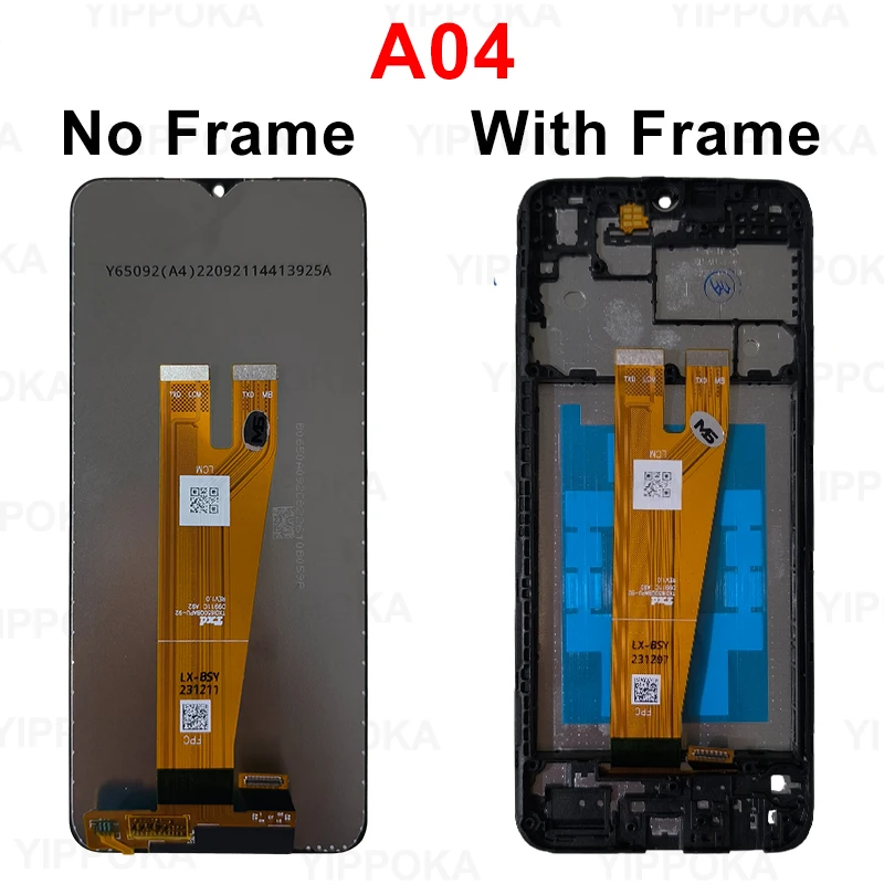 LCD For Samsung Galaxy A04E A042 Display A04 A045 Touch Screen Digitizer For Samsung Display A04S A047F LCD Replacement Parts