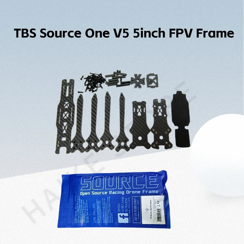 TBS SOURCE ONE V5 Wide-stance X Carbon Fiber 5inch FPV Frame Kits for FPV Freestyle 5 inch 7 inch Original